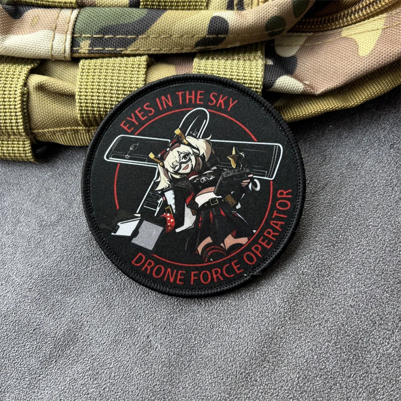 Parche táctico con estampado anime