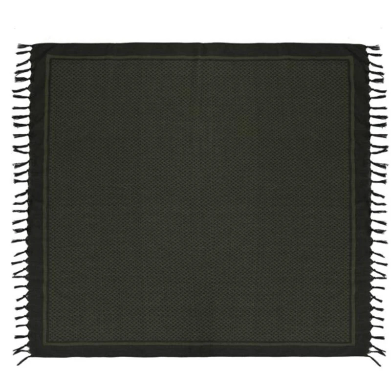 Shemagh táctico de algodón con flecos para hombre - imagen 2