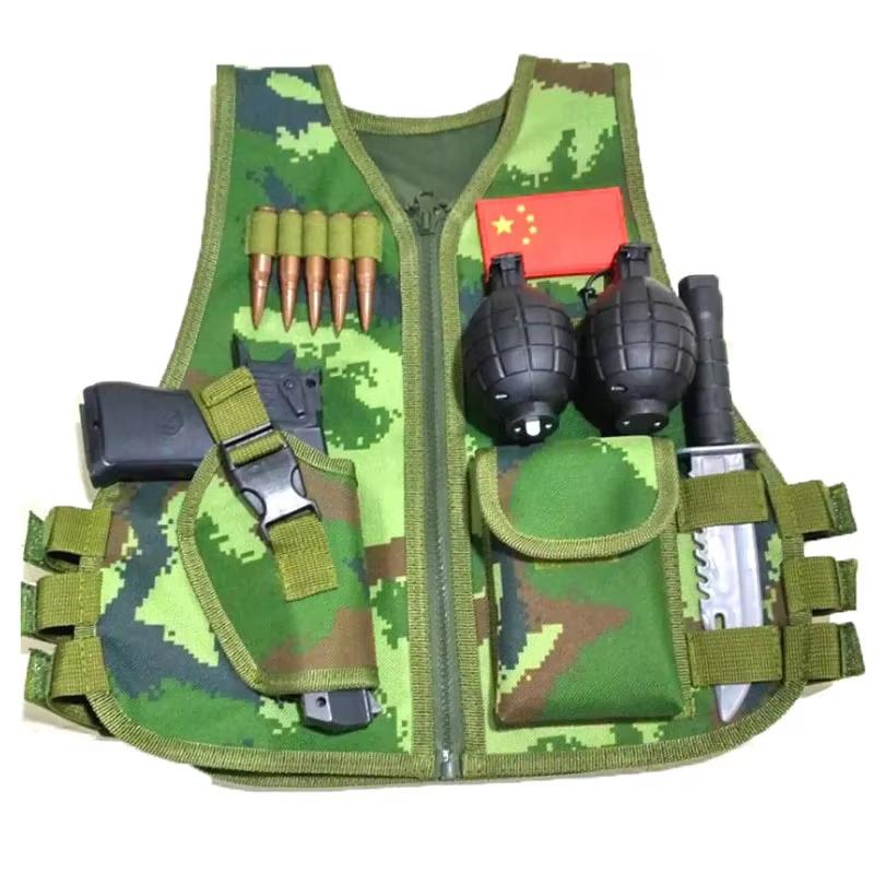 Chaleco táctico de camuflaje para niños – Caza, combate y juegos CS - imagen 5