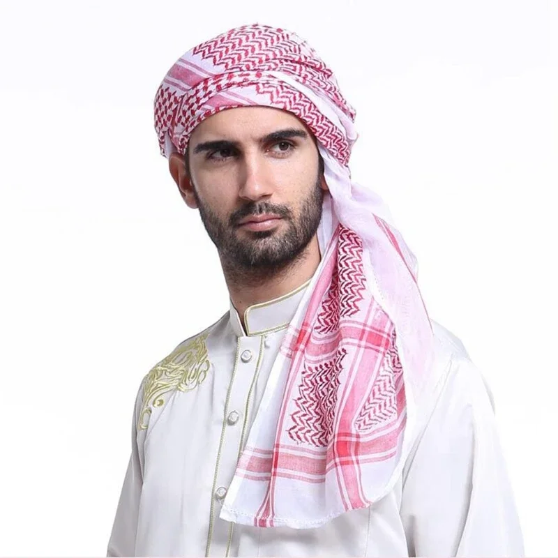 Khaifiyah turbante musulmán a cuadros – gorro de oración hombre - imagen 4
