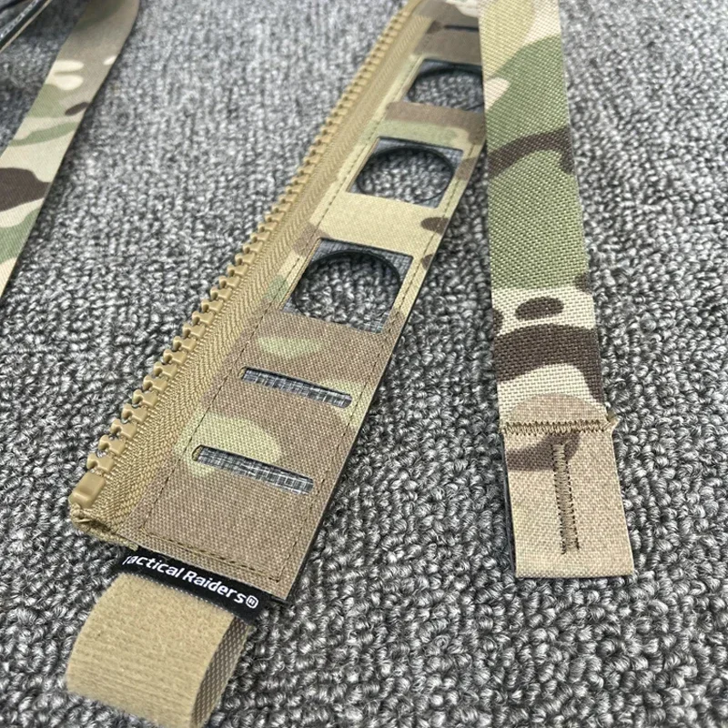 Chaleco táctico MOLLE Multicam con panel de cremallera - imagen 3