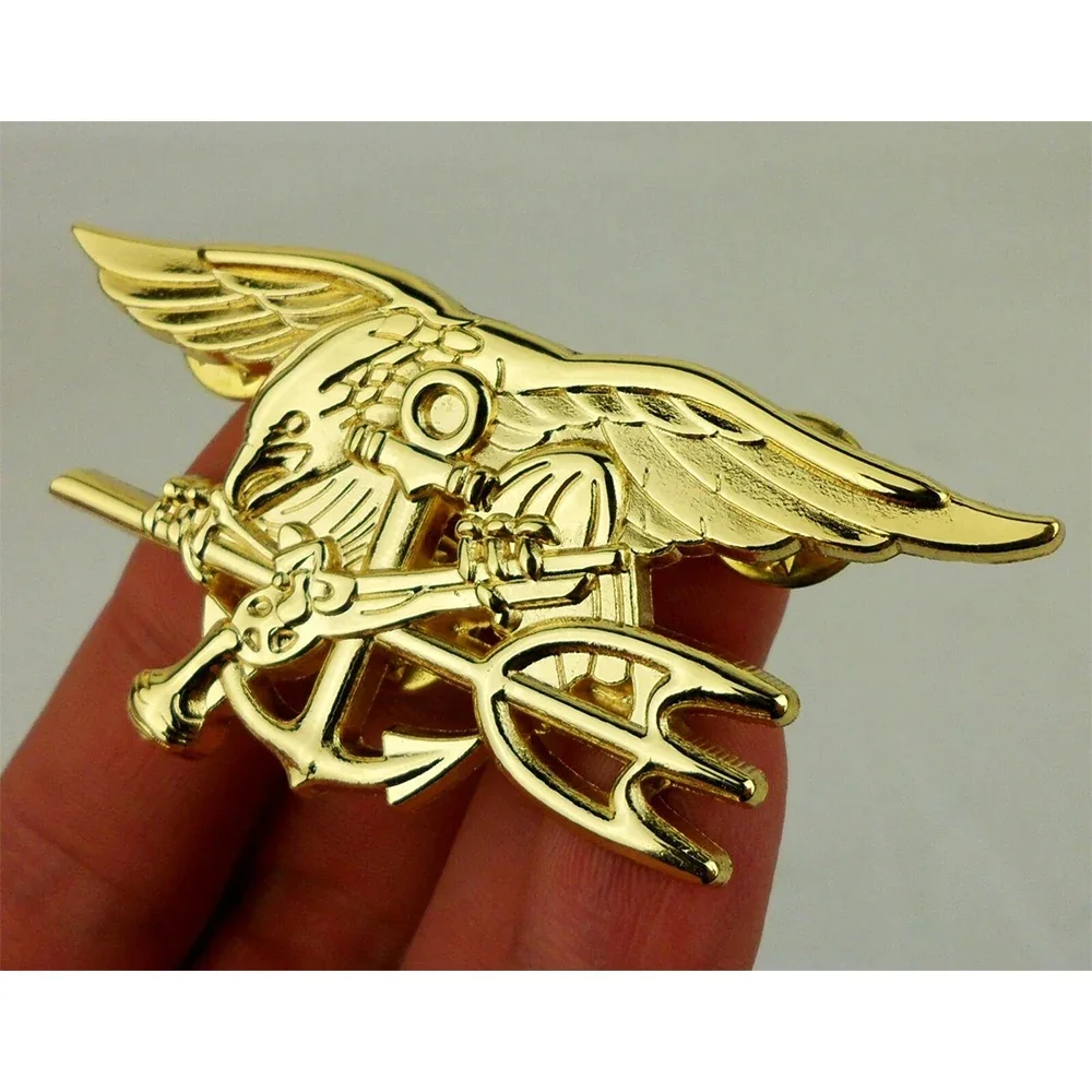 Insignia SEALs US Navy de águila trenzada para broche - imagen 4