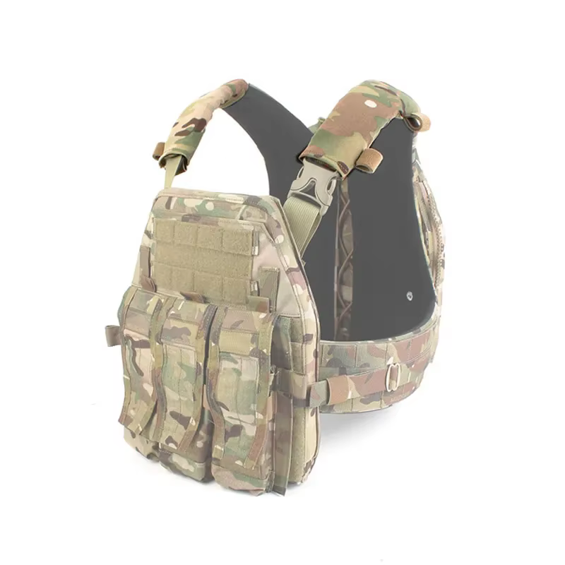 PEWTAC AVS Chaleco táctico portaplacas con hombreras elásticas - imagen 3