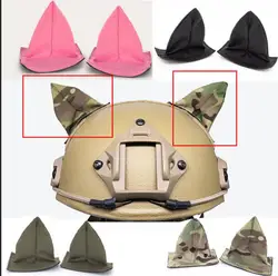 Parche táctico para casco gato con velcro, gancho y bucle cosplay