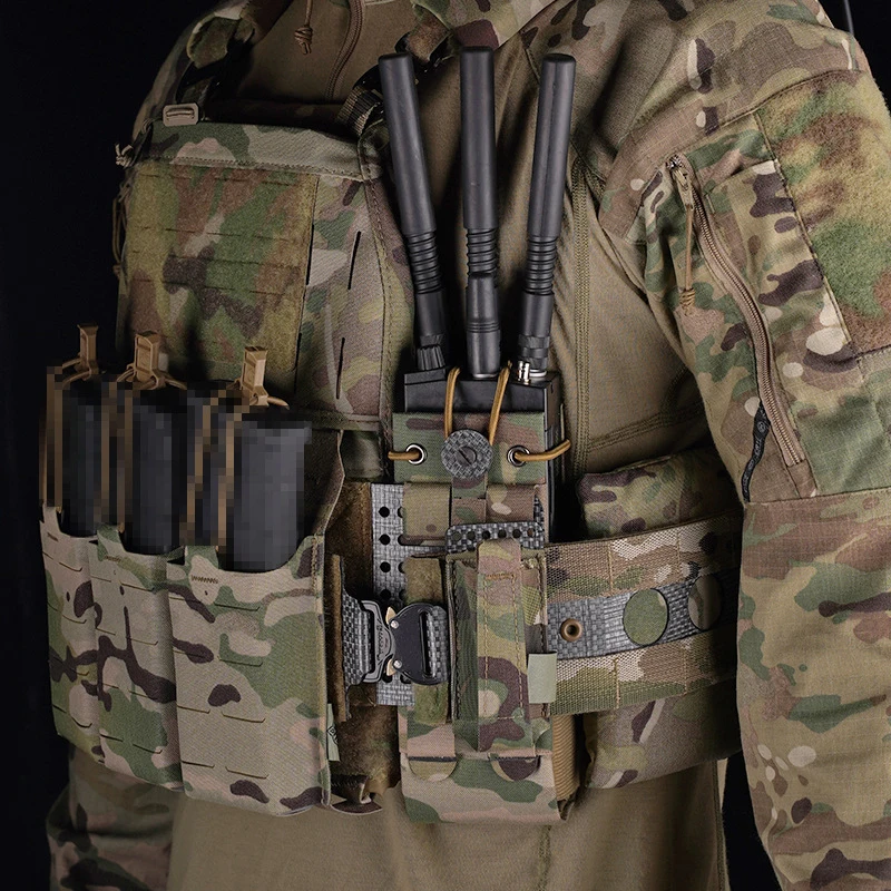 Bolsa táctica MOLLE para walkie talkie, funda de cintura - imagen 5