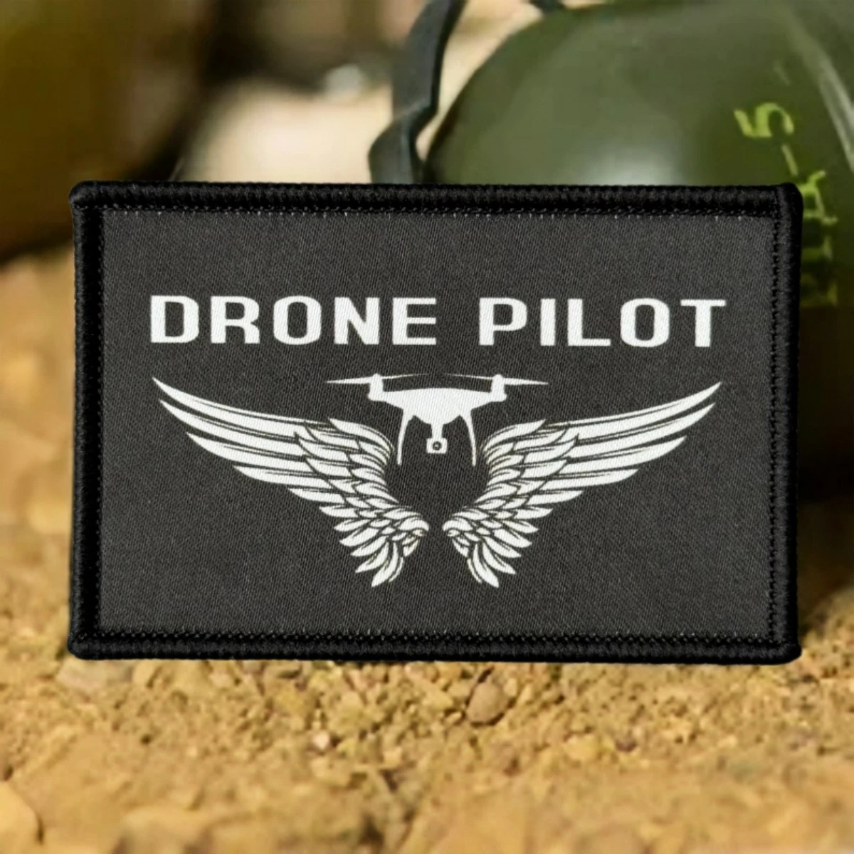 Parche táctico sublimado piloto dron UAV con MOLLE