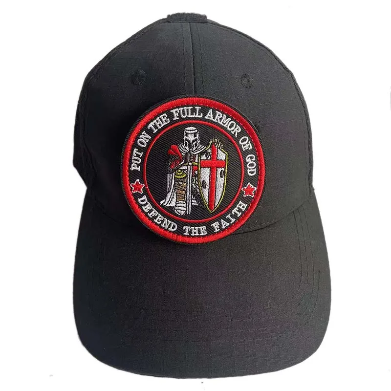 Parche táctico Knights Crusader – Emblema bordado con velcro para uniforme - imagen 3