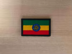 Parche táctico bandera nacional miniatura bordada con velcro