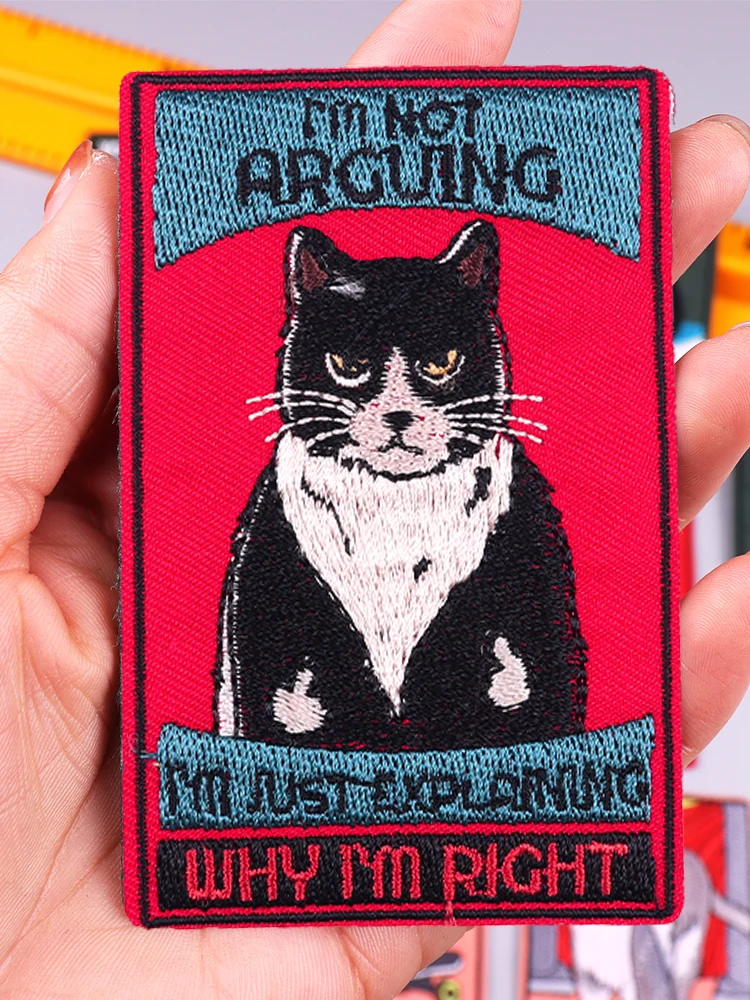 Parche bordado gato animado – Tarot y animales para planchar - imagen 2