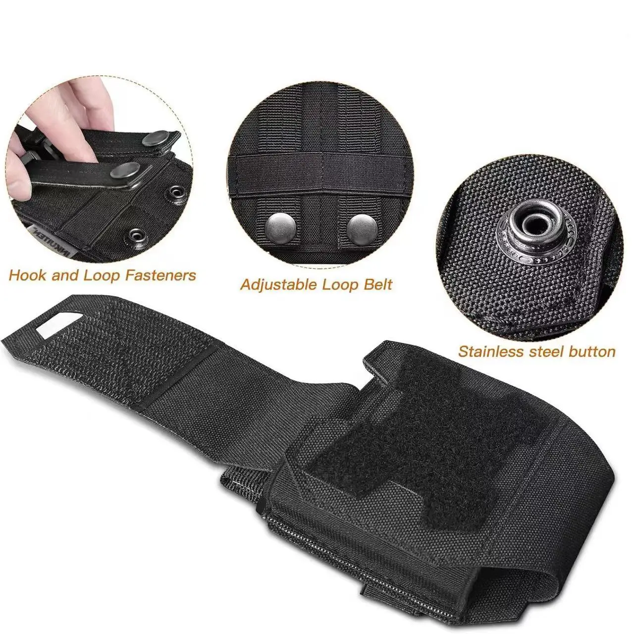 Riñonera táctica MOLLE con bolsillo de liberación rápida - imagen 3
