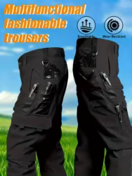 Pantalones tácticos resistentes al desgaste con múltiples bolsillos