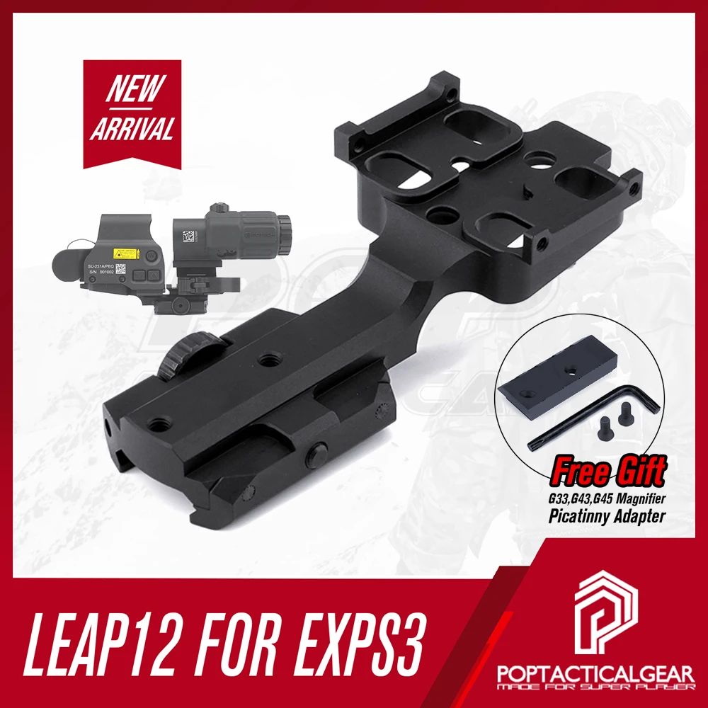 LEAP Montura híbrida táctica aluminio EXPS3 – Base visor holográfico