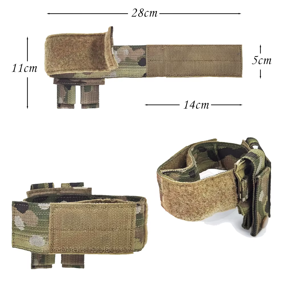 Equipo táctico Airsoft con rifle fijo, correa MOLLE y sujeción - imagen 4