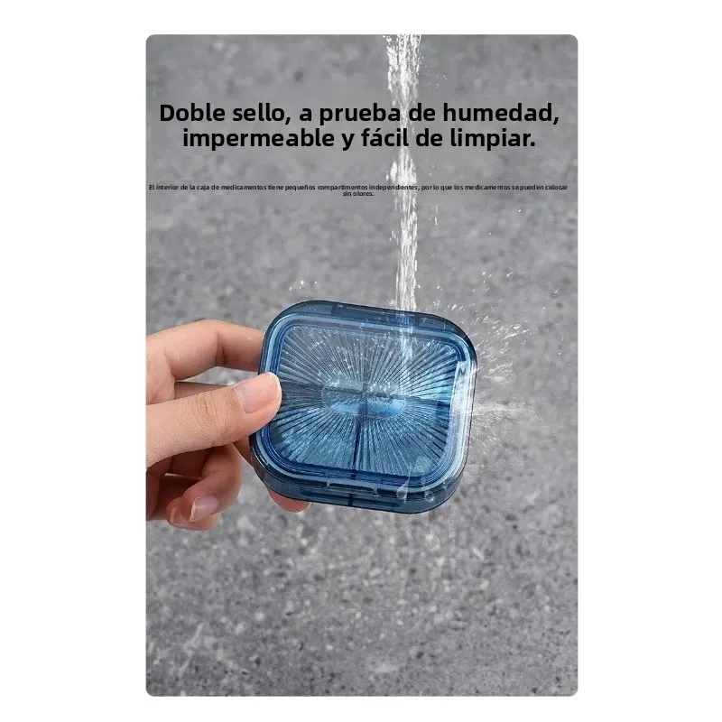 Pastillero portátil con recordatorio mañana, mediodía y noche - imagen 5