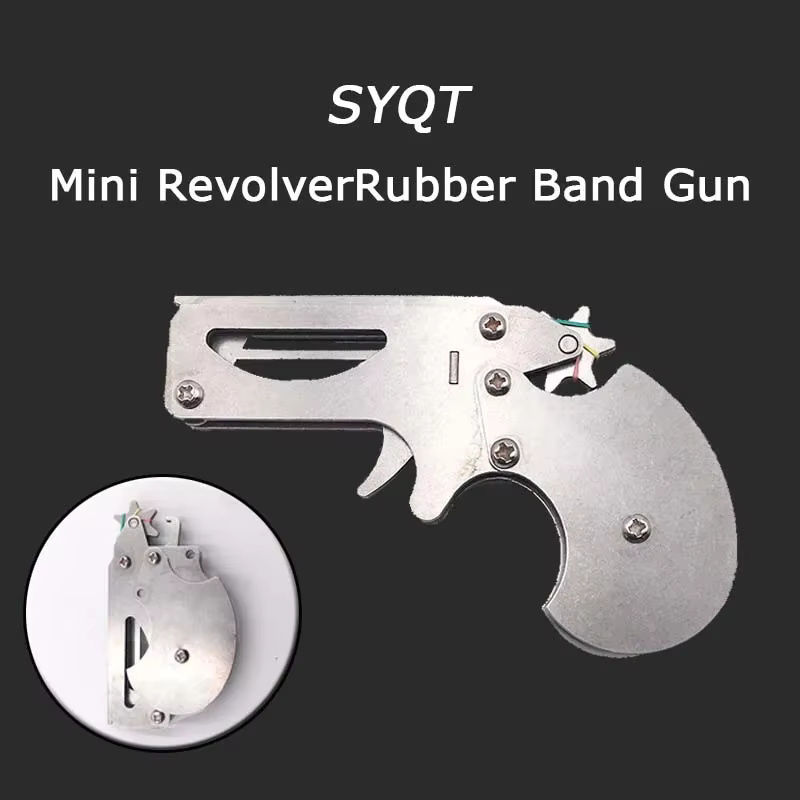 Mini llavero pistoleta de bandas elásticas – Plegable táctico training - imagen 3