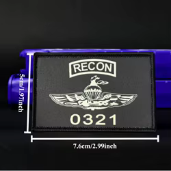 Parche táctico velcro reconocimiento marino - Insignia militar moral