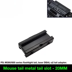 Base montaje táctica LCS metálica para linterna SF con ranura MLOK