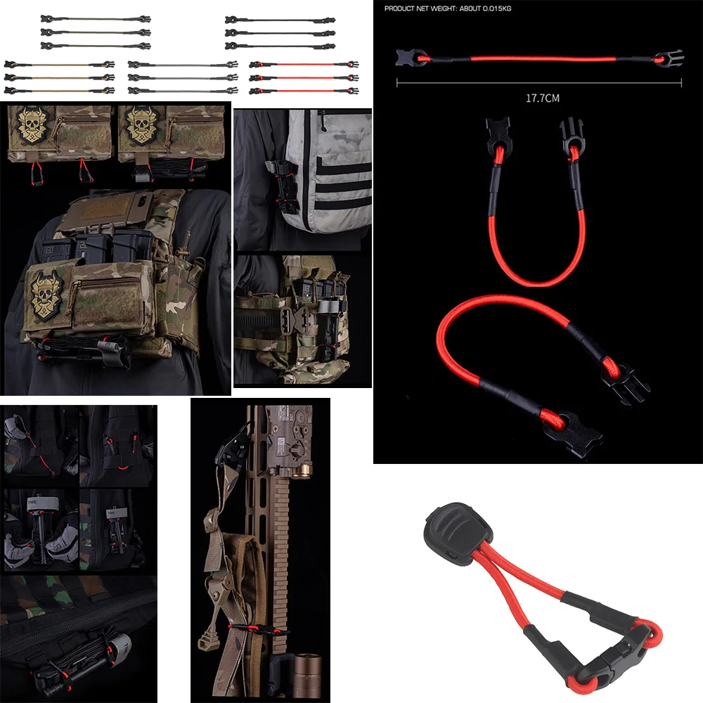 Correa de fijación táctica WST multiusos al aire libre para MOLLE y mochila - imagen 5