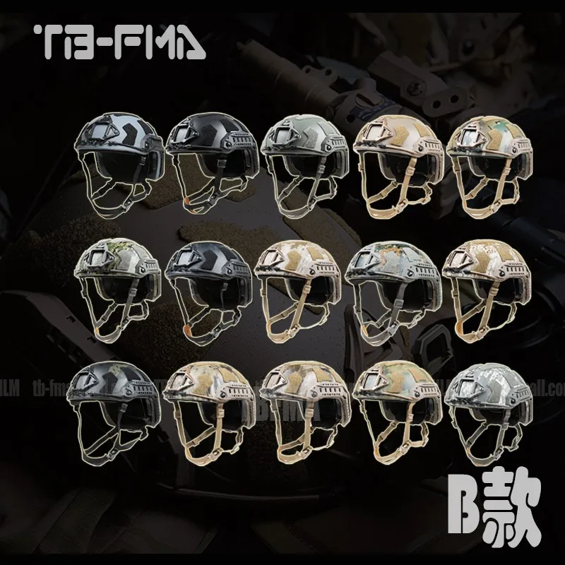 Casco con diseño táctico y gran cobertura