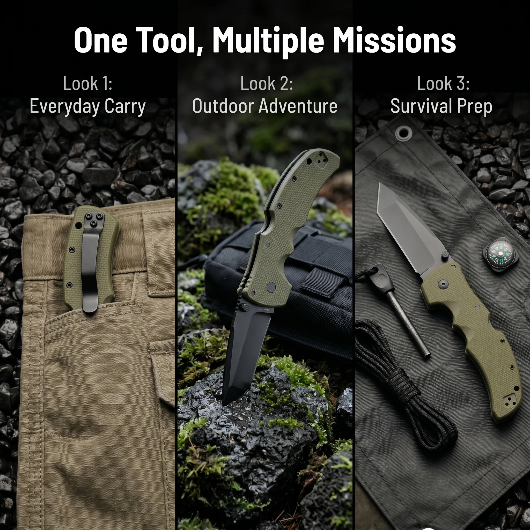 Cuchillo plegable G10 multifunción para outdoor y regalo para él - imagen 3