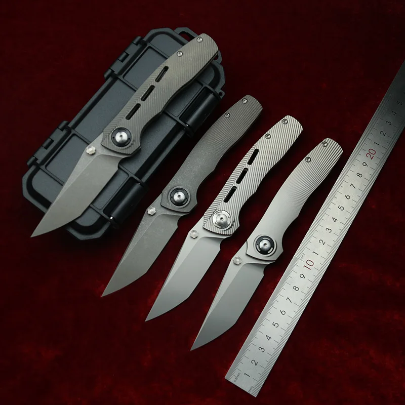 LEMIFSHE Cuchillo plegable Dukling M390 EDC rodamientos cerámicos - imagen 2