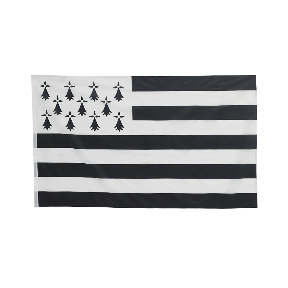 Bandera de Bretaña Breizh Bretagne Llydaw en poliéster para exterior