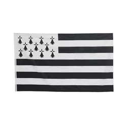 Bandera de Bretaña Breizh Bretagne Llydaw en poliéster para exterior