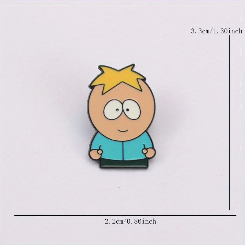 Insignia metálica South Park, pin de aleación para uniforme - imagen 2