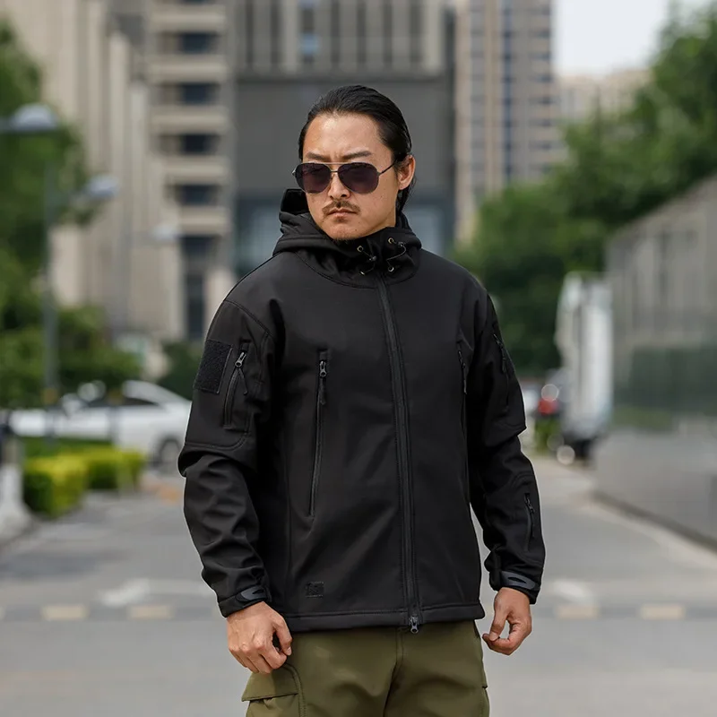 Chaqueta táctica militar woodland ripstop con capucha - imagen 4
