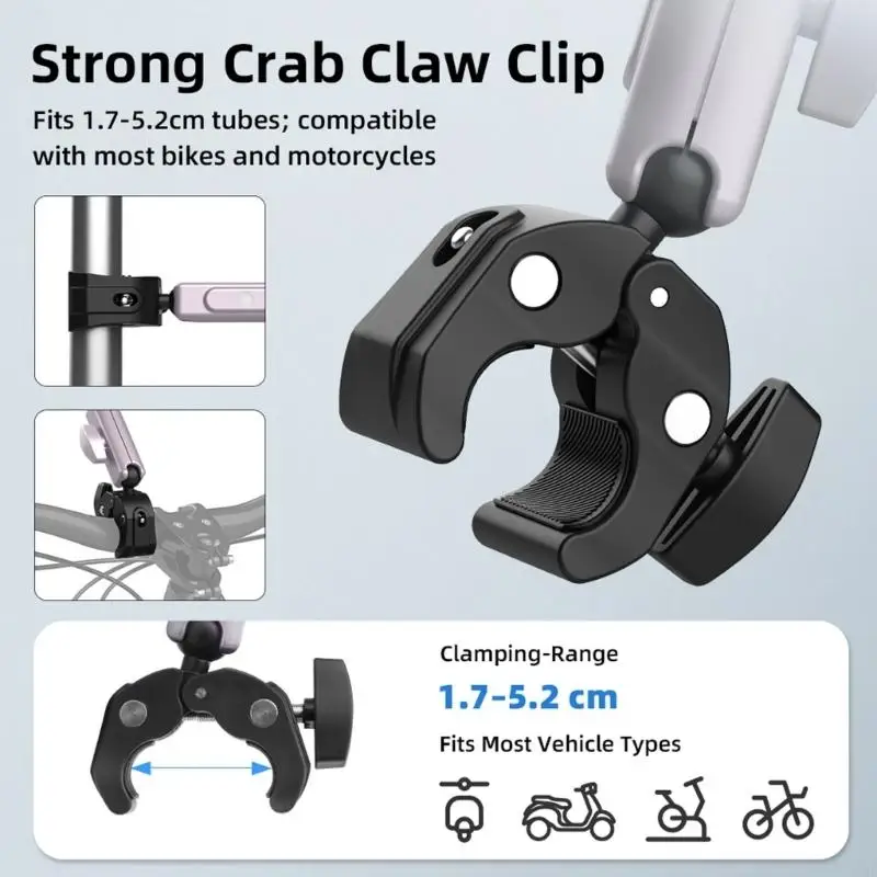 Soporte de cámara para manillar de bicicleta con liberación rápida - imagen 5