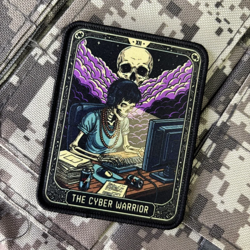 Parche táctico moral gancho y bucle tarot El Colgado militar - imagen 2