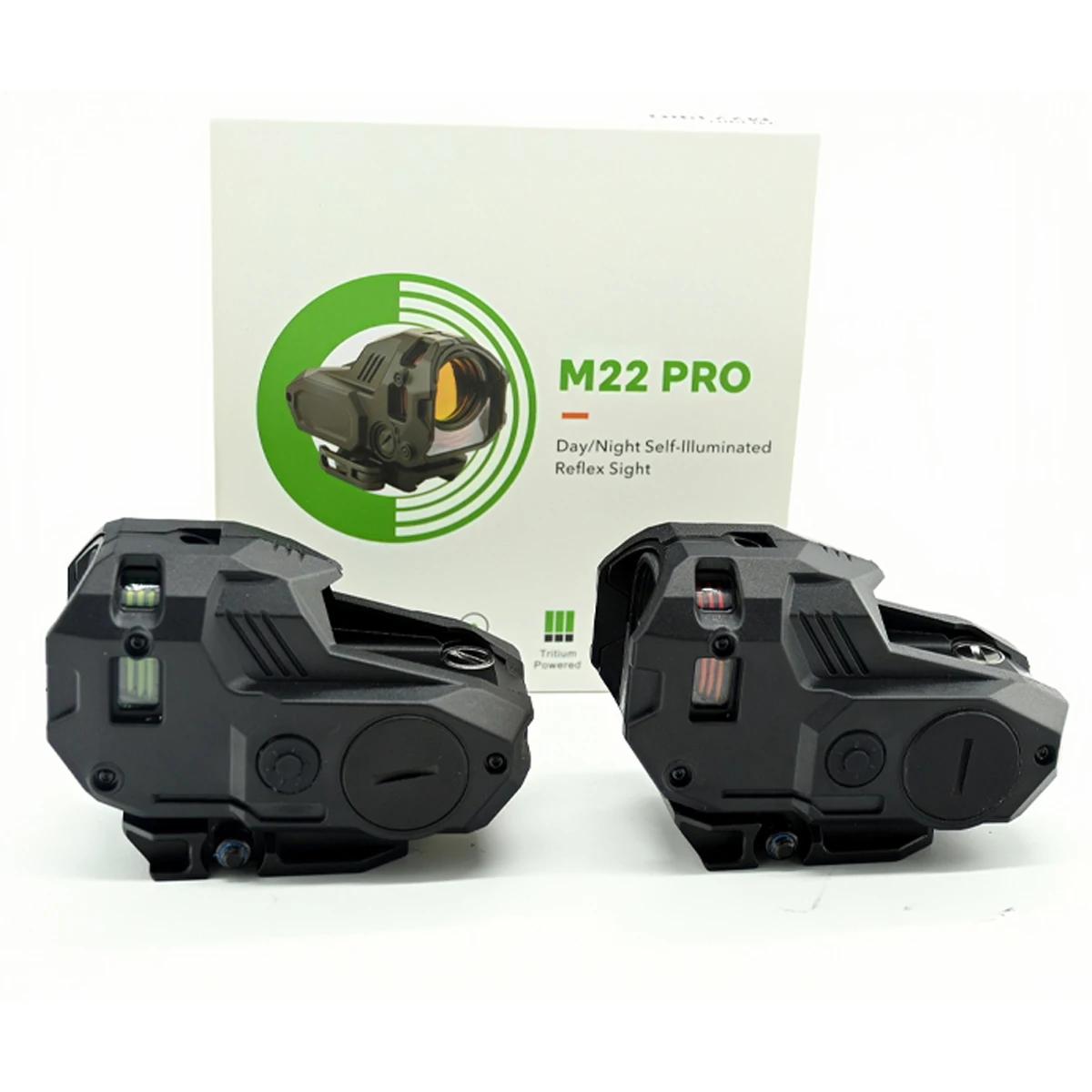 Mira reflex táctica M22 PRO con punto rojo y fibra óptica real - imagen 3