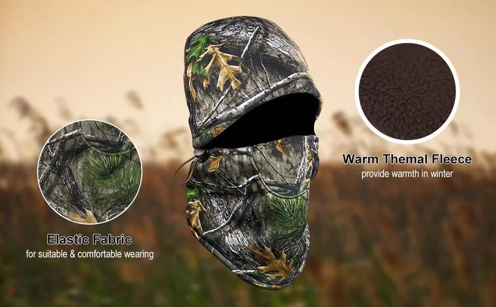 Balaclava camuflaje biomimético táctica térmica a prueba de viento - imagen 5