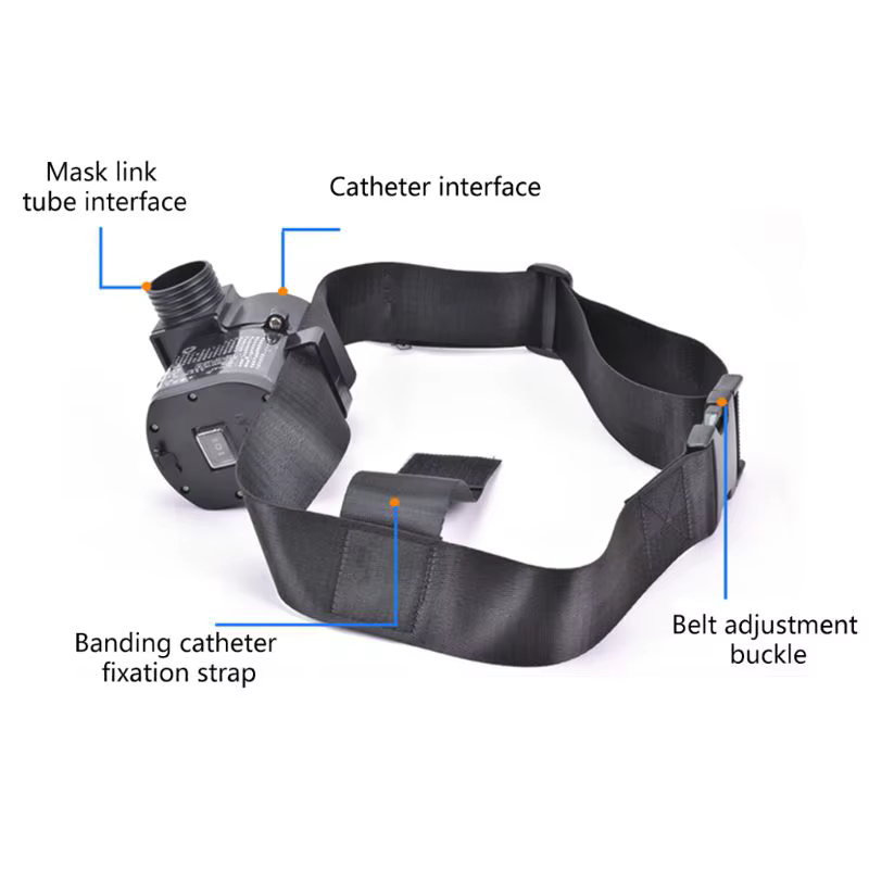 Respirador táctico cara completa con ventilación portátil - imagen 4