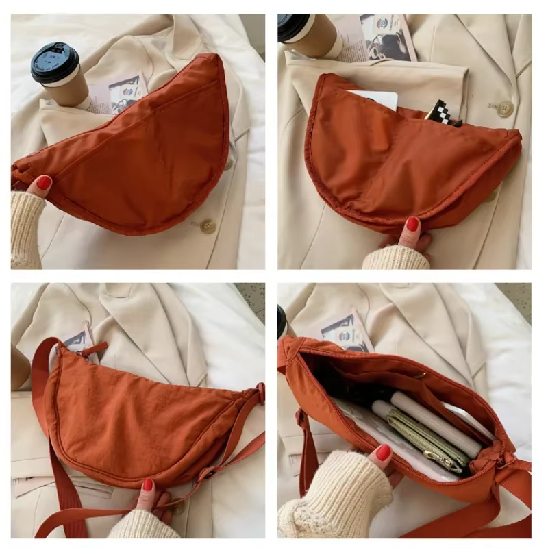 Bolso bandolera de nylon tipo dumpling ligero para mujer - imagen 5