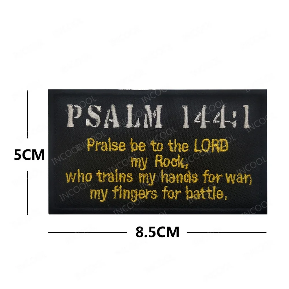 Parche bordado táctico Joshua 1:9 ser fuerte y valiente – MOLLE - imagen 3