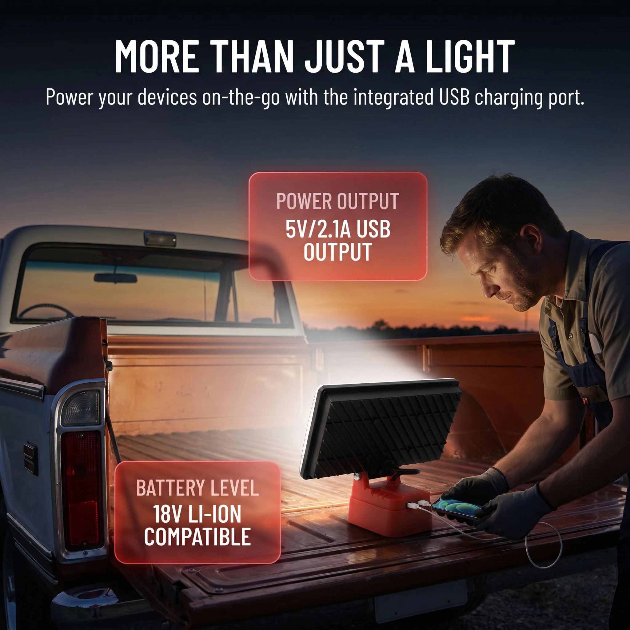 Milwaukee M18 lámpara de trabajo LED inalámbrica de inundación - imagen 5