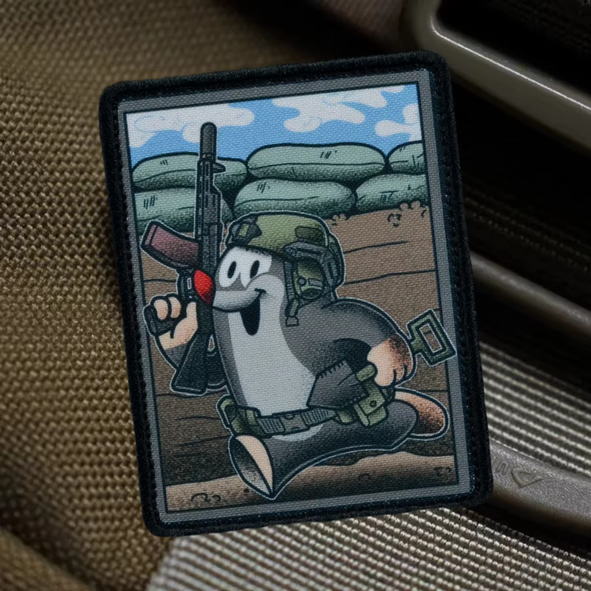 Parche moral Krtek Operator gancho y bucle para mochila - imagen 5