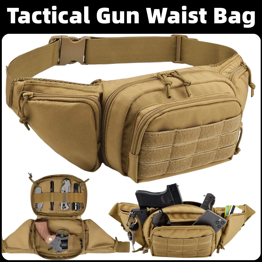 Riñonera Molle impermeable nailon para pistola EDC caza y camping - imagen 3