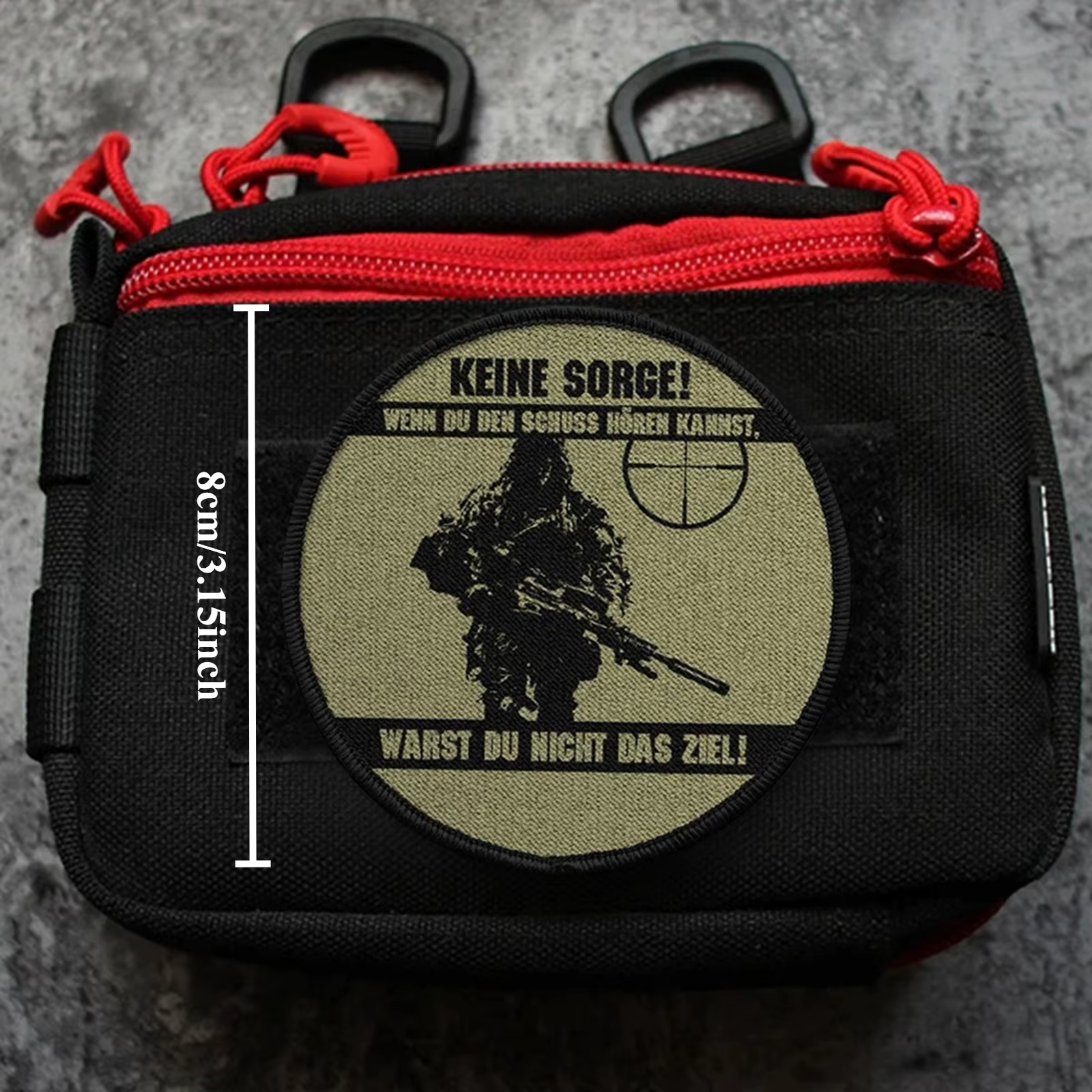 Parche táctico gancho y bucle Bundeswehr francotirador insignia moral - imagen 2