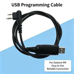 Zastone M9: cable USB de programación con conector de 2 pines tipo M
