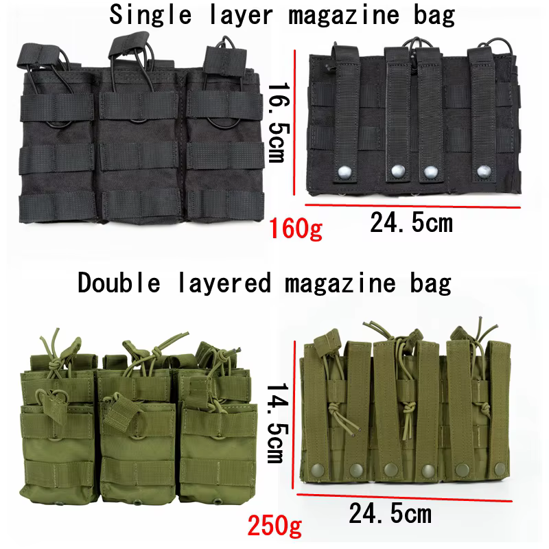 Bolsa táctica para cargadores de airsoft, rifle y accesorios - imagen 5