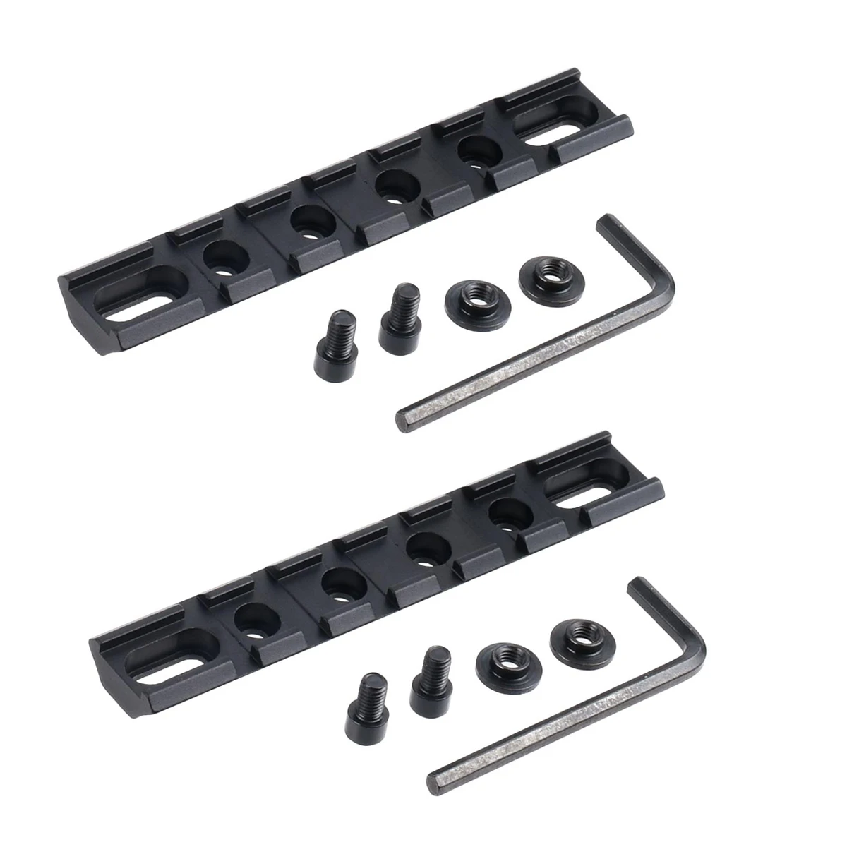Base Picatinny de aluminio de 6 ranuras para mira o linterna