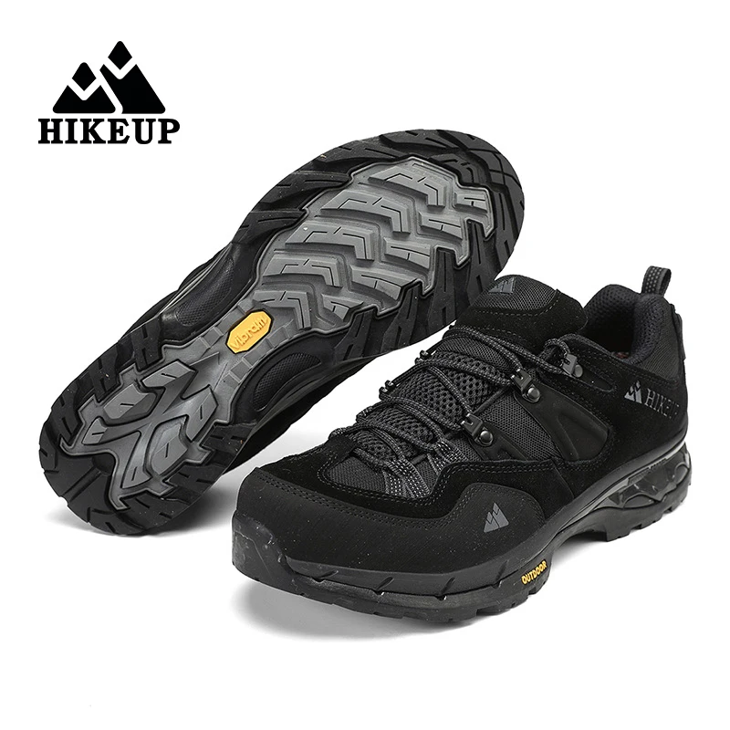 HIKEUP Zapatos Senderismo Cuero Hombre – Calzado Trekking Resistente - imagen 5