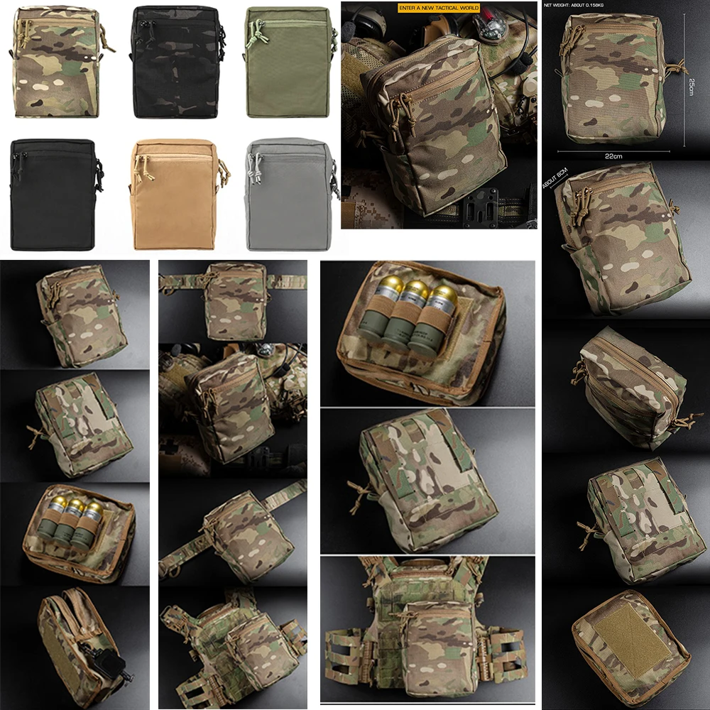 GP Bolsa táctica MOLLE con panel trasero y corte láser - imagen 4