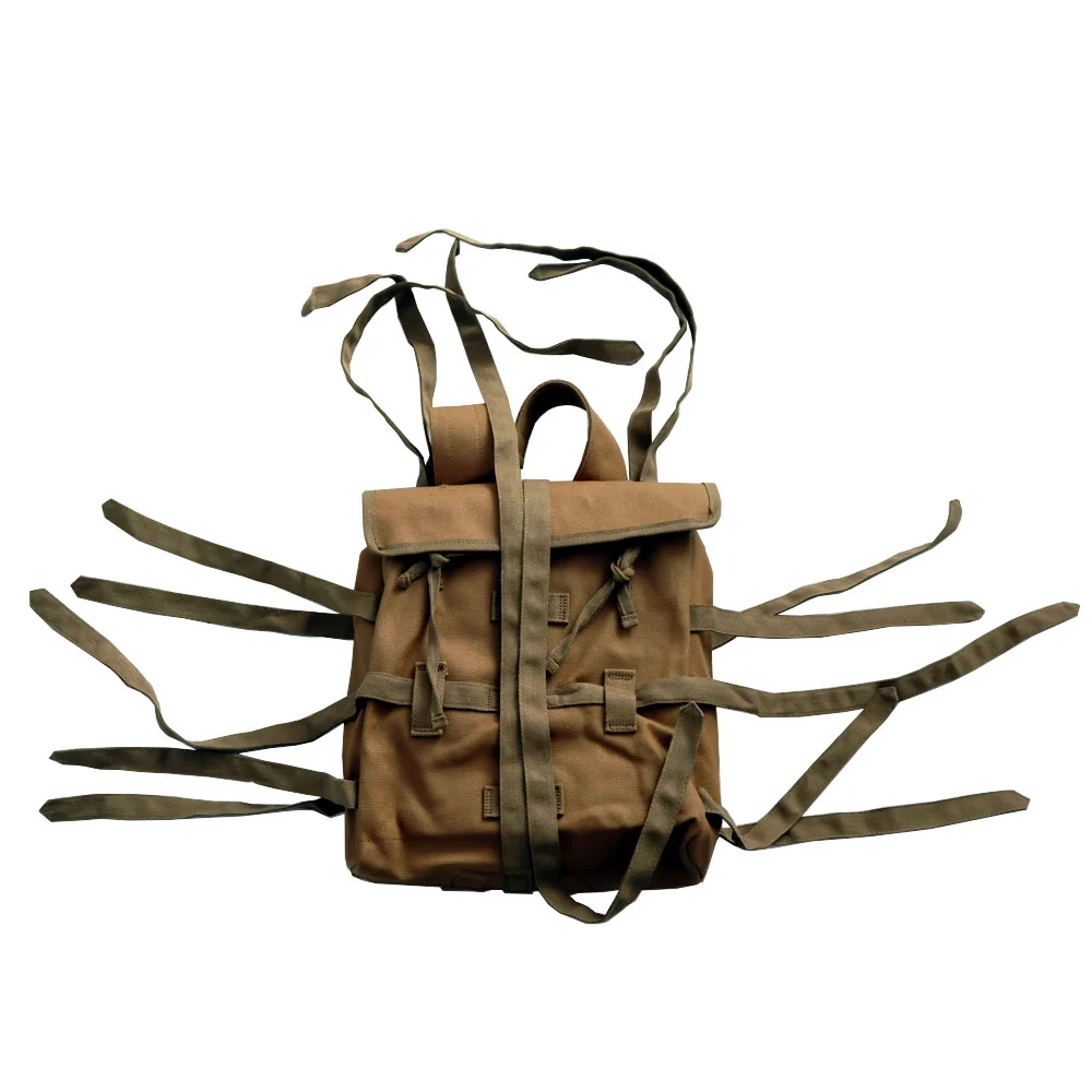 Mochila táctica estilo japonés vintage de lona para campamento - imagen 3