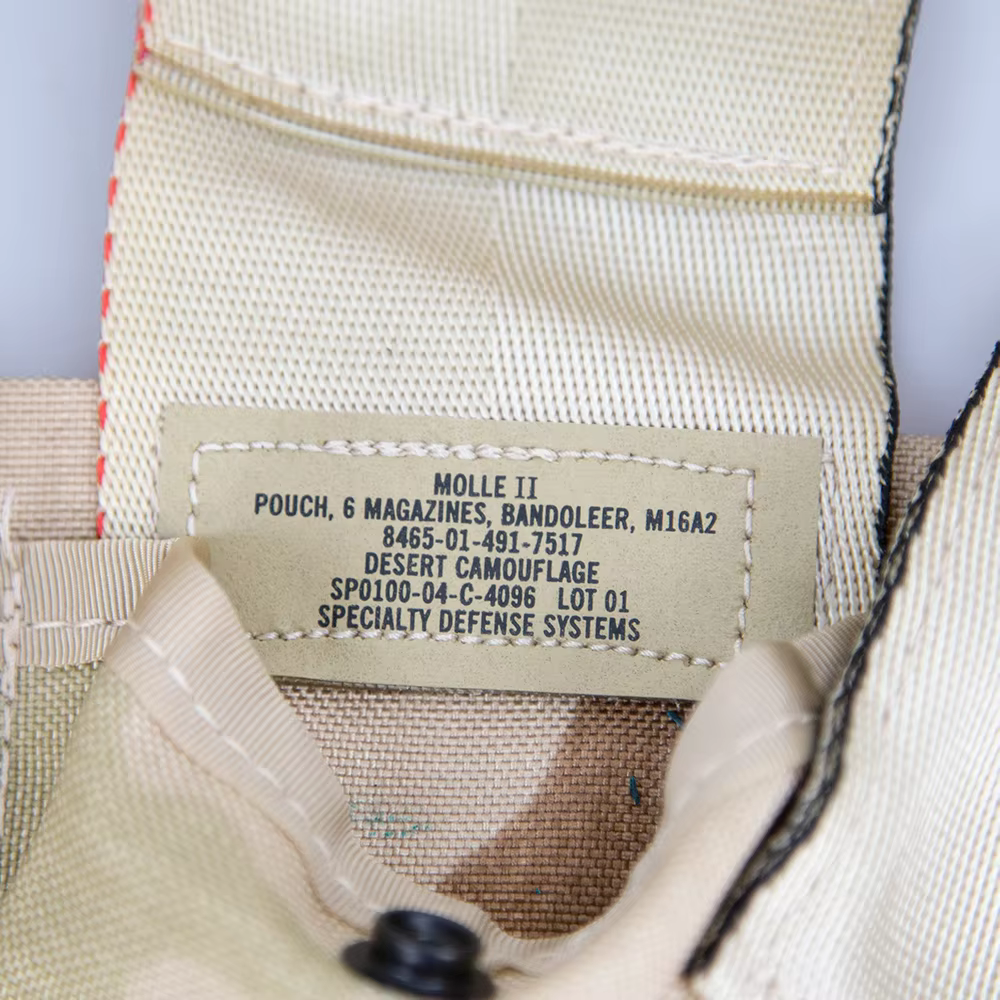 Bolsa táctica DCU camuflaje arena 6 clips MOLLE porta-herramientas - imagen 3