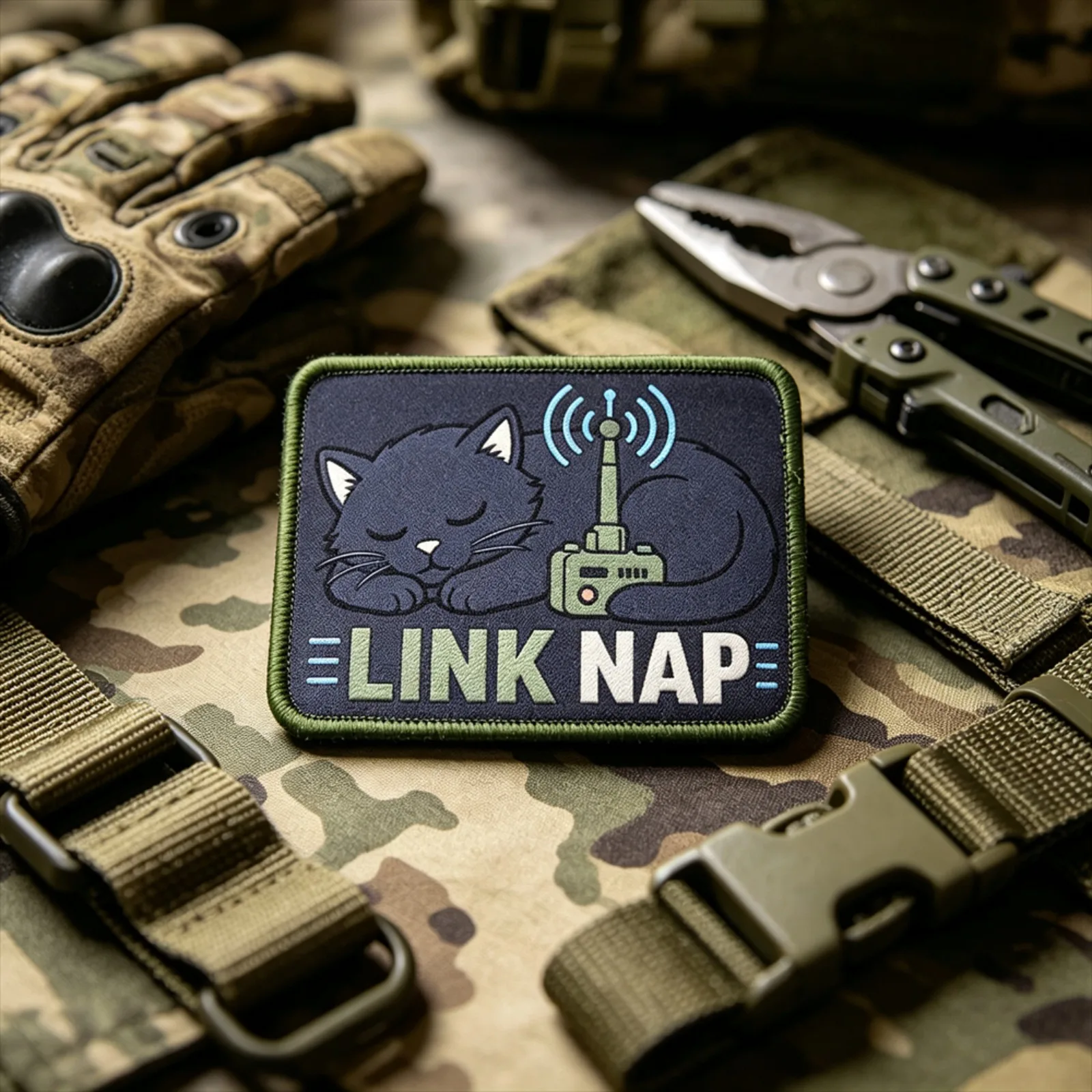 LINK NAP CAT – Parche táctico moral con gancho y bucle