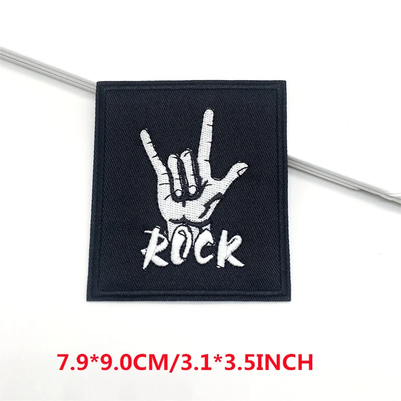 Parche bordado rock punk planchable para chaqueta y vaqueros - imagen 3