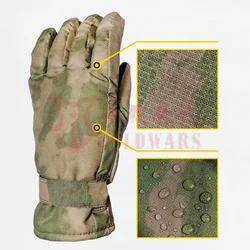 Guantes tácticos de invierno de cinco dedos engrosados